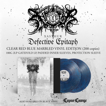 XASTHUR Defective Epitaph 2LP , CLEAR/RED/BLUE MARBLED [VINYL 12